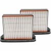 Vhbw 2x Filtre D'aspirateur Pour Spit AC1600, AC1625, AC1630P, AC1630PM Aspirateurfiltre à Eau/à Plis Plats/HEPA