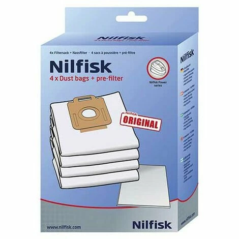 Sac d'aspirateur (x4) Nilfisk 128389187 Sac D'aspirateur (x4) Nilfisk 128389187 -Aspirateur et sac Soldes 18685894 1