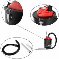 KAMINER Aspirateur/souffleur Vide Cendres Cheminée Poêle 1200W Avec Accessoires -Aspirateur et sac Soldes 2006050 3