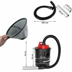 KAMINER Aspirateur/souffleur Vide Cendres Cheminée Poêle 1200W Avec Accessoires -Aspirateur et sac Soldes 2006050 4