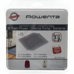 Lot De 5 Micro-filtres Pour Aspirateurs XTrem Power & Silence Force Rowenta