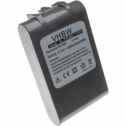 Vhbw Batterie Compatible Avec Dyson SV06, SV07, SV09, V6, V6 Absolute, V6 Animal Pro Robot électroménager (2000mAh, 21,6V, Li-ion)