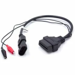 Vhbw OBD2 - Câble Adaptateur Pour Appareil De Diagnostic OBD Pour Tous Les Modèles Alfa Romeo, Fiat, Lancia, Polonez - Avec Connecteur 3 Broches