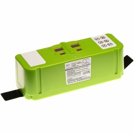 vhbw Batterie compatible avec iRobot Roomba 896, 960, 965, 980, 985 aspirateur, robot électroménager (4000mAh, 14,4V) Vhbw Batterie Compatible Avec IRobot Roomba 896, 960, 965, 980, 985 Aspirateur, Robot électroménager (4000mAh, 14,4V) -Aspirateur et sac Soldes 25183942 1