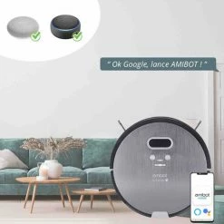 Robot Aspirateur Et Laveur AMIBOT Animal Premium H2O Connect - Grey -Aspirateur et sac Soldes 26472429 3