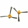 Vhbw 2x Brosse Latérale Compatible Avec Ecovacs Deebot D83, D66, D68, D54, D56, D58, D77, D79 Robot Aspirateur - Lot De Brosses, Noir / Jaune