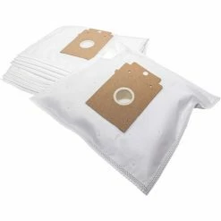 Vhbw 10x Sacs Compatible Avec Siemens Smily VS01G400, VS01G500 Aspirateur - Microfibres Non Tissées, Type K, 28cm X 19cm, Blanc