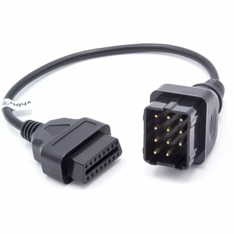 vhbw OBD2 - Câble adaptateur pour appareil de diagnostic OBD adapté à tous les modèles Renault - avec connecteur 12 broches Vhbw OBD2 - Câble Adaptateur Pour Appareil De Diagnostic OBD Adapté à Tous Les Modèles Renault - Avec Connecteur 12 Broches -Aspirateur et sac Soldes 26823132 1