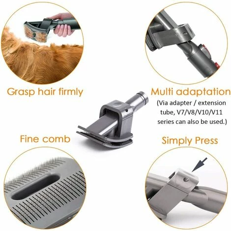BRIDAY Dyson Dog Carding Brush, Brosse à Peigner pour Poils de Chien/Chat Enlèvement des Poils d'Animaux Dyson Accessoire convient aux Aspirateurs Dyson V6 DC24 DC25 DC35 DC45 DC65 DC66 BRIDAY Dyson Dog Carding Brush, Brosse à Peigner Pour Poils De Chien/Chat Enlèvement Des Poils D'Animaux Dyson Accessoire Convient Aux Aspirateurs Dyson V6 DC24 DC25 DC35 DC45 DC65 DC66 -Aspirateur et sac Soldes 28412747 3