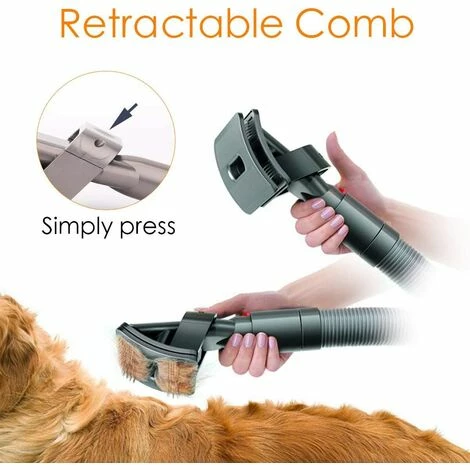 BRIDAY Dyson Dog Carding Brush, Brosse à Peigner pour Poils de Chien/Chat Enlèvement des Poils d'Animaux Dyson Accessoire convient aux Aspirateurs Dyson V6 DC24 DC25 DC35 DC45 DC65 DC66 BRIDAY Dyson Dog Carding Brush, Brosse à Peigner Pour Poils De Chien/Chat Enlèvement Des Poils D'Animaux Dyson Accessoire Convient Aux Aspirateurs Dyson V6 DC24 DC25 DC35 DC45 DC65 DC66 -Aspirateur et sac Soldes 28412747 4