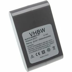 Vhbw Batterie Compatible Avec Dyson DC43, DC35 Multi Floor, DC45, DC43h Aspirateur, Robot électroménager - Type B (2000mAh, 22,2V, Gris)