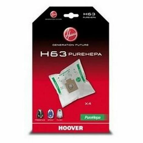 H63 boite de 4 sacs pure Hepa (36620-52203) (35600536, 09200245) Aspirateur HOOVER H63 Boite De 4 Sacs Pure Hepa (36620-52203) (35600536, 09200245) Aspirateur HOOVER -Aspirateur et sac Soldes 33798493 1