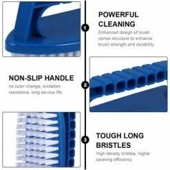 LONGZIMING Brosse De Piscine Brosse à Récurer Portable Brosse Dure Portable Pour L'entretien Du Sauna De La Piscine D'eau De Mur De Sol -Aspirateur et sac Soldes 38078329 3