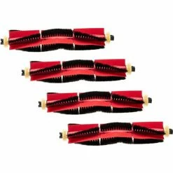 Vhbw 4x Brosses Rotatives, Set De Rouleaux Compatible Avec Xiaomi Roborock S6, S6 MaxV, S6 Pure Aspirateur Robot - Rouleau Brosse, Brosse Principale