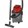 Einhell Aspirateur Eaux Et Poussières Sans Fil TC-VC 18/15 Li-Solo Power X-Change (18 V, 15 L, 4 Roulettes, Livré Avec Accessoires) Livré Sans Batterie Ni Chargeur