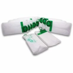 Vhbw 10x Sacs Compatible Avec Vorwerk Kobold VK140, VK150, VK 140, VK 150 Aspirateur - Microfibres Non Tissées, 26cm X 14cm, Blanc / Vert -Aspirateur et sac Soldes 39113279 3