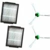 LANGRAY Kit D'accessoires De Rechange Pour IRobot Roomba Série I IRobot I7 E5 E6 Filtre, Brosse Principale Et Brosse Latérale Personnalisable 2*filter+2*side Brushes