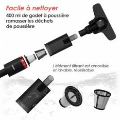 Filtre Hepa Aspirateur Amovible Réutilisable En Acier-les Accessoires De Aspirateur GEKER AR191 Noir -Aspirateur et sac Soldes 41978416 5