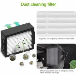 GUAZHUNIFR Filtres Et Brosses Aspirateur Kit Pièces Accessoires Compatible Serie Roomba I3/i3+/i4/i7/i7+/E5/E6/E7 Guazhuni- Pack De Brosses Latérales, Rouleaux Et Filtres Hepa -Aspirateur et sac Soldes 42474963 4