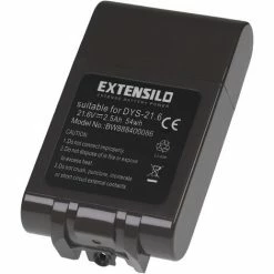 EXTENSILO Batterie Compatible Avec Dyson DC74 Animal, SV03, SV03 Animal Pro, SV04 Aspirateur, Robot électroménager (2500mAh, 21,6V, Li-ion)