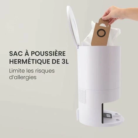 Robot aspirateur et laveur AMIBOT Spirit Premium Station de vidage automatique - Silver Robot Aspirateur Et Laveur AMIBOT Spirit Premium Station De Vidage Automatique - Silver -Aspirateur et sac Soldes 43079290 5