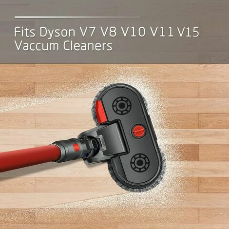 DKSFJKL Tête de Balai Electrique pour Dyson V15 V11 V10 V8 V7 Avec Réservoir d'eau Intégré, LED Lumière, Vadrouille Lavable DKSFJKL Tête De Balai Electrique Pour Dyson V15 V11 V10 V8 V7 Avec Réservoir D'eau Intégré, LED Lumière, Vadrouille Lavable -Aspirateur et sac Soldes 46252469 2