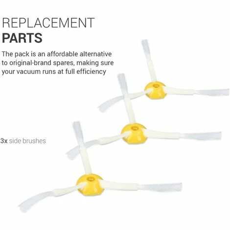 DEVENIRRICHE Kit d'accessoires Compatible avec iRobot Roomba 800/900 - Lot de 3X Brosse latérale pour aspirateur Robot - Accessoire de Nettoyage kit de Remplacement DEVENIRRICHE Kit D'accessoires Compatible Avec IRobot Roomba 800/900 - Lot De 3X Brosse Latérale Pour Aspirateur Robot - Accessoire De Nettoyage Kit De Remplacement -Aspirateur et sac Soldes 47507228 3