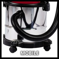 Einhell Aspirateur Eaux Et Poussières TC-VC 1812 S (1250 W, Cuve 12L, Livré Avec Accessoires) -Aspirateur et sac Soldes 48015309 5