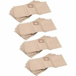 Vhbw 20x Sacs Compatible Avec Einhell TC-VC 1812 S Aspirateur - Papier, 24cm X 19cm, Marron