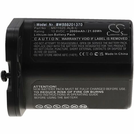 vhbw Batterie compatible avec iRobot Braava Jet M6 aspirateur, robot électroménager (2000mAh, 10,8V, Li-ion) Vhbw Batterie Compatible Avec IRobot Braava Jet M6 Aspirateur, Robot électroménager (2000mAh, 10,8V, Li-ion) -Aspirateur et sac Soldes 49542053 1