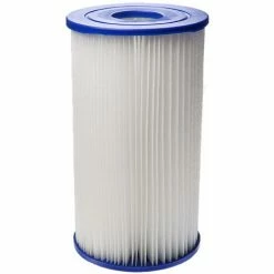 Vhbw Cartouche Filtrante Compatible Avec Bestway Flowclear 9463 L/h Piscine Pompe De Filtration - Filtre à Eau, Blanc / Bleu
