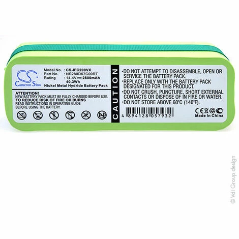 NX ™ NX - Batterie aspirateur compatible Infinuvo 14.4V 2.8Ah - CS-IFC200VX;CSIFC200V NX ™ NX - Batterie Aspirateur Compatible Infinuvo 14.4V 2.8Ah - CS-IFC200VX;CSIFC200V -Aspirateur et sac Soldes 5085387 4