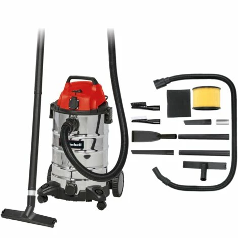 Einhell Aspirateur eaux et poussières TC-VC 1930 SA Kit (1500W, Cuve 30L, Prise Synchro OEP) Livré avec accessoires Einhell Aspirateur Eaux Et Poussières TC-VC 1930 SA Kit (1500W, Cuve 30L, Prise Synchro OEP) Livré Avec Accessoires -Aspirateur et sac Soldes 51134341 1