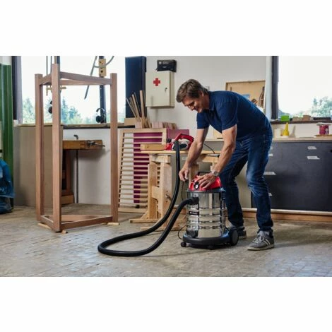 Einhell Aspirateur eaux et poussières TC-VC 1930 SA Kit (1500W, Cuve 30L, Prise Synchro OEP) Livré avec accessoires Einhell Aspirateur Eaux Et Poussières TC-VC 1930 SA Kit (1500W, Cuve 30L, Prise Synchro OEP) Livré Avec Accessoires -Aspirateur et sac Soldes 51134341 2