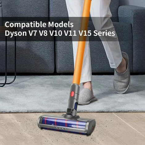 KARTOKNER Tête de Brosse électrique à Roulettes Douce pour Dyson V11 V10 V8 V7 Aspirateur, Accessoire de Remplacement d'Outil de Brosse pour Parquet/Sols Durs/Tapis/Nettoyage des Coins Sombres KARTOKNER Tête De Brosse électrique à Roulettes Douce Pour Dyson V11 V10 V8 V7 Aspirateur, Accessoire De Remplacement D'Outil De Brosse Pour Parquet/Sols Durs/Tapis/Nettoyage Des Coins Sombres -Aspirateur et sac Soldes 52641510 2