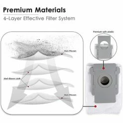 TANABATA Lot De 8 Sacs D'aspirateur De Rechange Pour IRobot Roomba Série I & S I7 I7+ 7550, I3 I3 Plus 3550, I6 I6+ 6550, I8 I8+ 8550, S9 S9+/9550, Filtre Automatique De La Saleté Avec Base Propre 4 TANABATA Lot De 8 Sacs D'aspirateur De Rechange Pour IRobot Roomba Série I & S I7 I7+ 7550, I3 I3 Plus 3550, I6 I6+ 6550, I8 I8+ 8550, S9 S9+/9550, Filtre Automatique De La Saleté Avec Base Propre -Aspirateur et sac Soldes 53925888 5