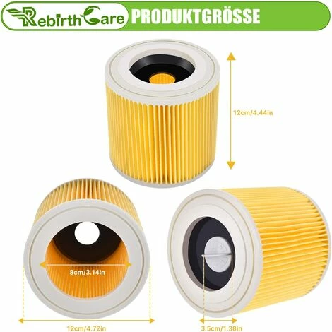 Lot de 2 Triomphe filtres à cartouche pour WD3 Premium WD2 WD3 WD3P WD3 MV2 MV3 Filtre WD3 Filtre de rechange pour aspirateur Kärcher 6.414-552.0/64145520 Lot De 2 Triomphe Filtres à Cartouche Pour WD3 Premium WD2 WD3 WD3P WD3 MV2 MV3 Filtre WD3 Filtre De Rechange Pour Aspirateur Kärcher 6.414-552.0/64145520 -Aspirateur et sac Soldes 54692390 5