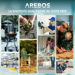 AREBOS Lot De 5 Sacs D'aspirateur | Compatibles Avec Les Aspirateurs Industriels | 1800 W | Avec EAN 4260627420117 | Papier Spécial | 2 Couches | 41,5 X 43 Cm -Aspirateur et sac Soldes 55213324 5