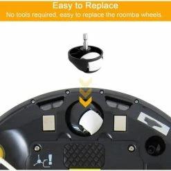 2 Pack Roue De Roulette De Remplacement Pour L'assemblage De Roulettes Pour IRobot Aspirateur Roomba 500 600 700 800 900 Series 560 620 650 770 780 880 980 960 Fontainebleau -Aspirateur et sac Soldes 55255419 4