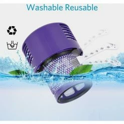 DECKON 2 Paquet Lavables Réutilisables Filtre De Remplacement Pour Dyson V10 Cyclone Animal Absolute Motorhead Total Clean Pro Extra Aspirateur Sans Fil Avec Brosse De Nettoyage -Aspirateur et sac Soldes 55761568 4