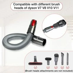 GUAZHUNIFR Tuyau Pour Aspirateur Dyson, Tuyau Flexible Compatible Dyson V7 V8 V10 V11 Tuyau Aspirateur Extensible Rallonge Tuyau Dyson Tube Flexible Dyson Accessoire Dyson，GU.B/bon -Aspirateur et sac Soldes 56812290 4