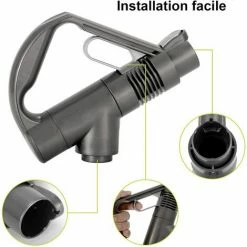 MONLY Poignée Compatible Avec Dyson DC19 DC23 DC26 29 32 36 37Accessoire Aspirateur Poignée De Rechange Poignée De Remplacement Piece Detache -Aspirateur et sac Soldes 57143545 4