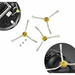 3 Brosses Latérales Deckon Compatible Pour IRobot Roomba 500 600 700 Aspirateur Série Accessoire Rechange, Brosses Latérales Robot Série 500 600 700 Aspirateur Sans Fil Remplacement -Aspirateur et sac Soldes 57178793 4