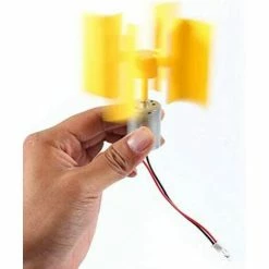 FLYME Mini éolienne Verticale Turbines Générateur,Moteur De Générateur De Vent Éolienne DIY Modèle De Turbine -Aspirateur et sac Soldes 57481468 5