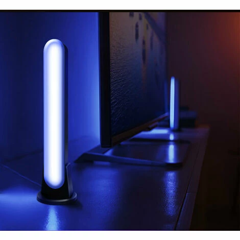 GUAZHUNIFR Lot de 2 smart lampe LED, RGB smart lampe bureau avec 26 effets d'éclairage et 8 modes de musique, gaming deco lampe, RGB Smart Lampe Bureau contrôlées par APP pour TV, PC, décoration de chambre GUAZHUNIFR Lot De 2 Smart Lampe LED, RGB Smart Lampe Bureau Avec 26 Effets D'éclairage Et 8 Modes De Musique, Gaming Deco Lampe, RGB Smart Lampe Bureau Contrôlées Par APP Pour TV, PC, Décoration De Chambre -Aspirateur et sac Soldes 57597832 4