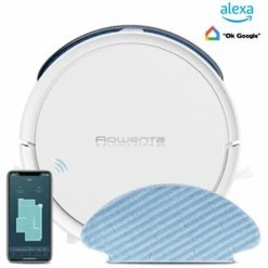 Aspirateur/laveur Robot Programmable Connecté - Rr7387wh - Rowenta - Blanc
