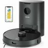 AIRROBO T10+ Aspirateur Robot Laveur Avec Collecteur Poussière Automatique, Laser Navigation, Aspiration 2700Pa, Contôle APP/Alexa, Nettoyage Sélectif De La Pièce, Idéal Pour Poils D'animaux