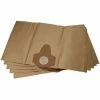Vhbw 5x Sacs Compatible Avec Parkside PNTS 1500 B3 IAN 97734, PNTS 1500 C4, PNTS 1500 D5 Aspirateur - Papier, 38,5cm X 26cm Marron