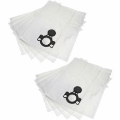 Vhbw 10x Sacs Compatible Avec Nilfisk Aero 31-21 PC INOX Aspirateur - Microfibres Non Tissées, 32cm X 23cm Blanc