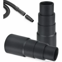 HIASDFLS 25Mm-42Mm Adaptateur Tuyau Aspirateur En Chlorure De Polyvinyle Adaptateur Réducteur Aspirateur Découpable Adaptateur Standard Aspirateur Pour Ponceuse Perceuse Scie Sauteuse -2 Pcs